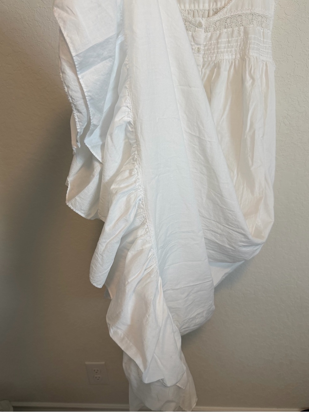 •VICTORIAS SECRET• Cottage Core Gold Label Cotton MooMoo MuMu Medium Nightgown - Picture 6 of 7